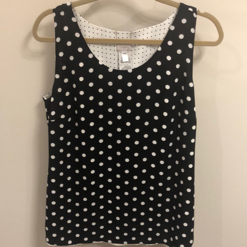 Chico’s NWT reversible multi dot tank top